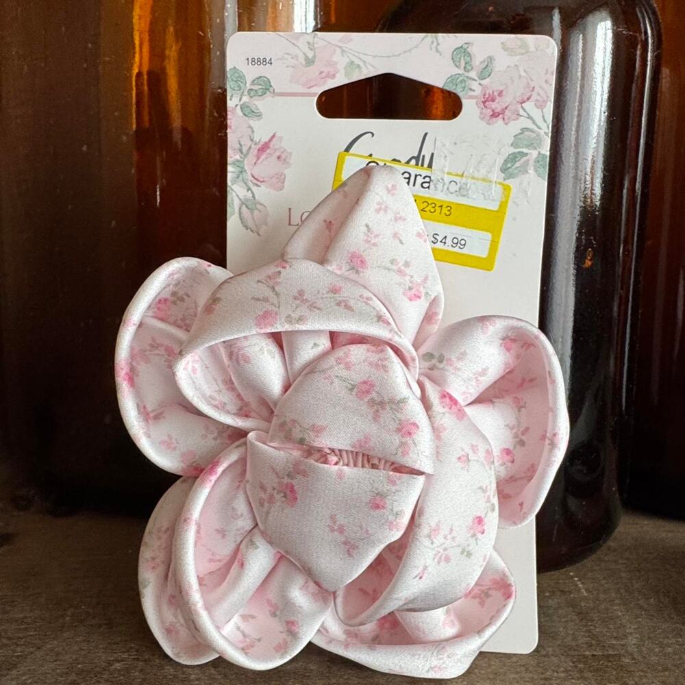 Goody loveshackfancy pink floral hair tie - Picture 2 of 4